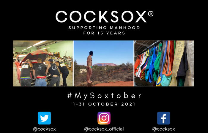 Promotional image for the Cocksox #MySoxtober 2021 competition