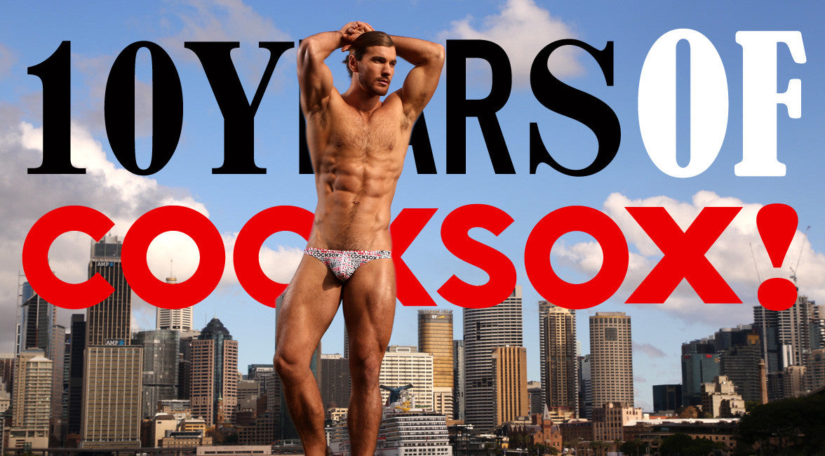Say it loud in Cocksox 10th anniversary Decadence underwear