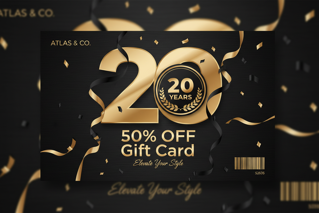 20 Year Anniversary Gift Card