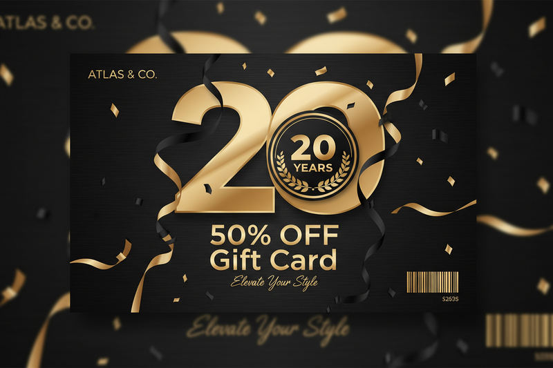 20 Year Anniversary Gift Card