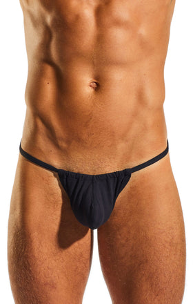 Cocksox CX14 Underwear Slingshot in Jet Black front body image