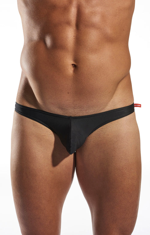 Cocksox CX02 Swimwear Brief in Jet Black front body image