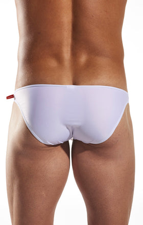Cocksox CX02 Swimwear Brief in White Pointer back body image