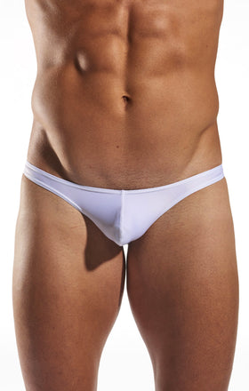 Cocksox CX22 Swimwear Thong in White Pointer front body image